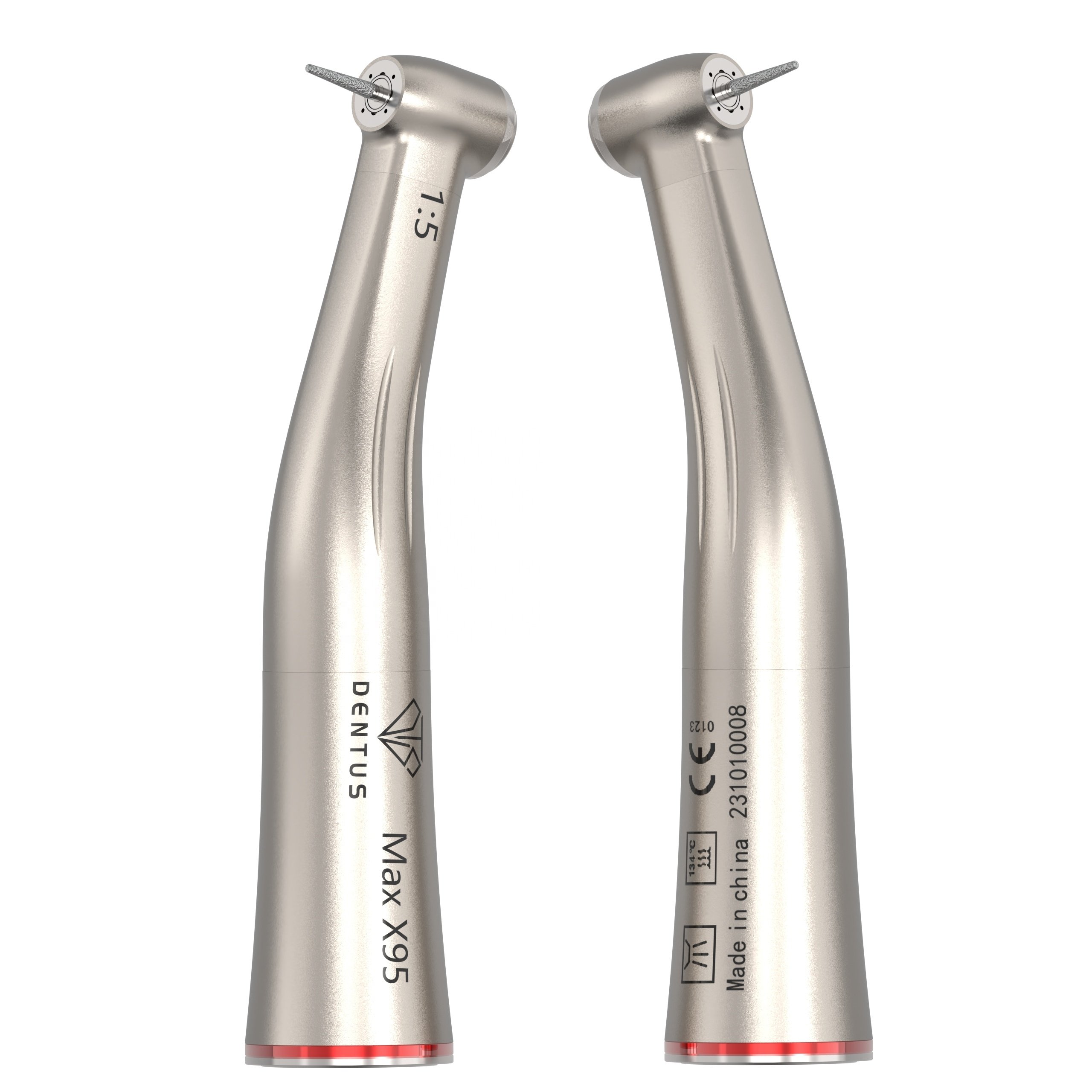 1:5 Increasing Low Speed Dental Handpiece Non-Optic Contra Angle Electric Motor Max : 200,000 min-1 X95