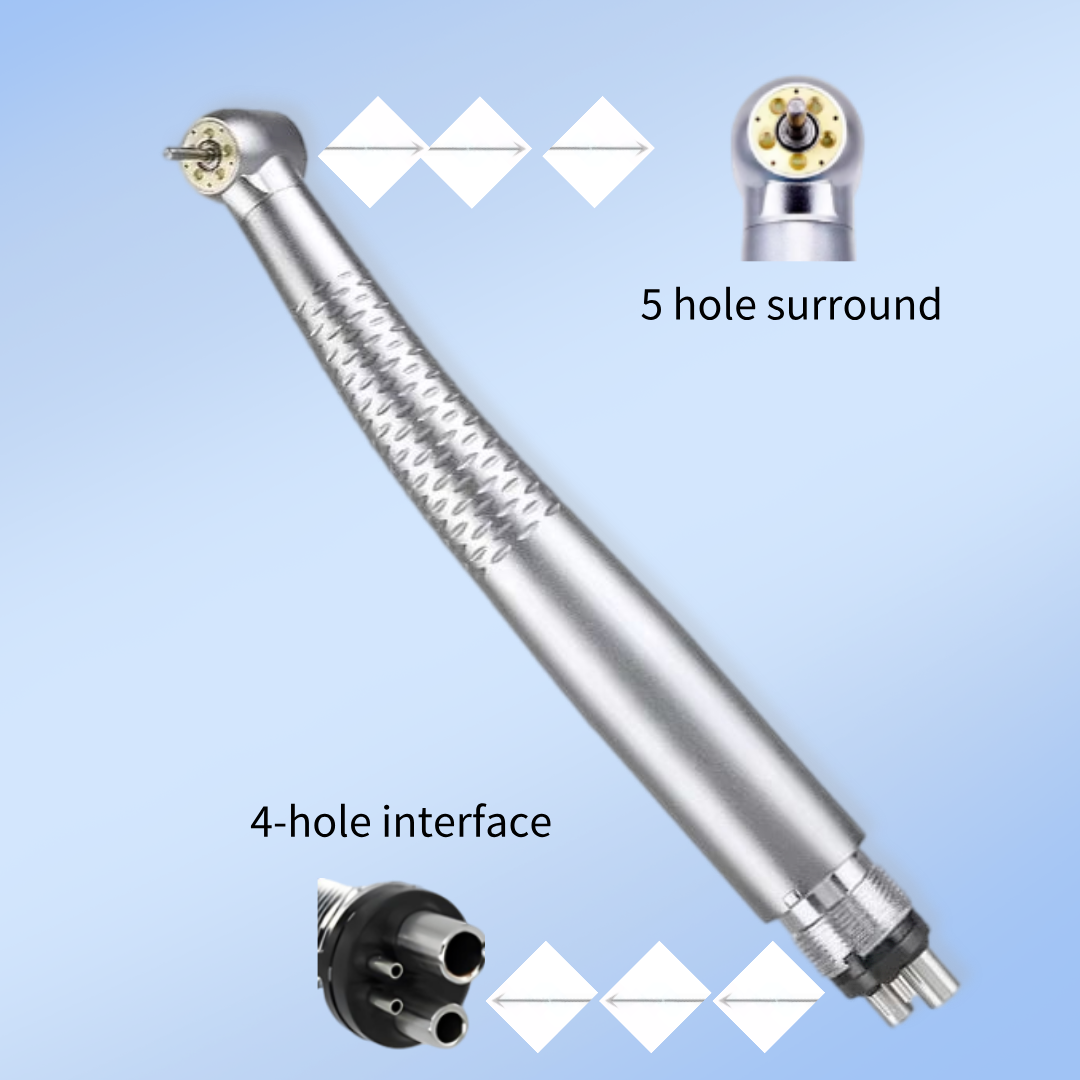 Brand new medical low decibel 4 colors shadowless 5 LED lights 26W high speed dental care handpiece