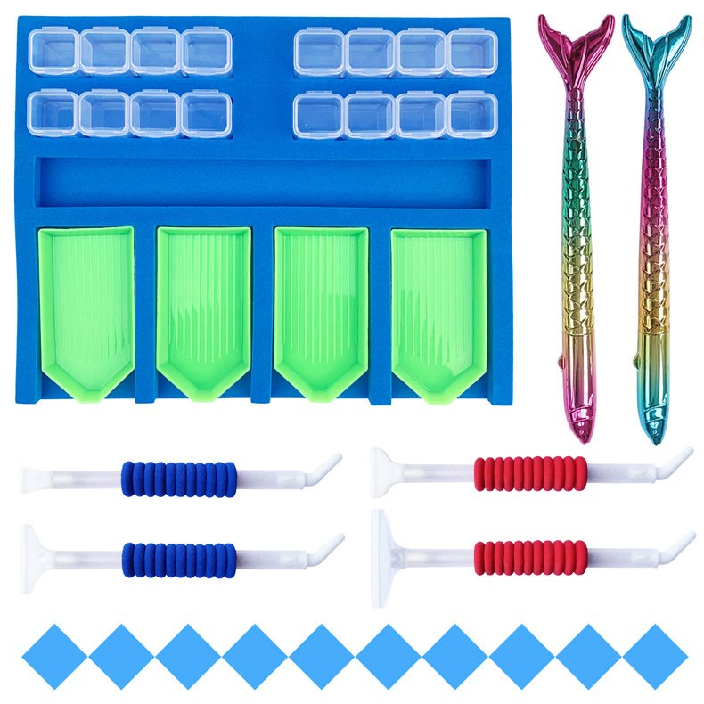Diamond Painting Tray Organizer Holder Point Drill Pen Kits DIY Craft Tools Cross Stitch Embroidery Accessories Diamond Art Tray