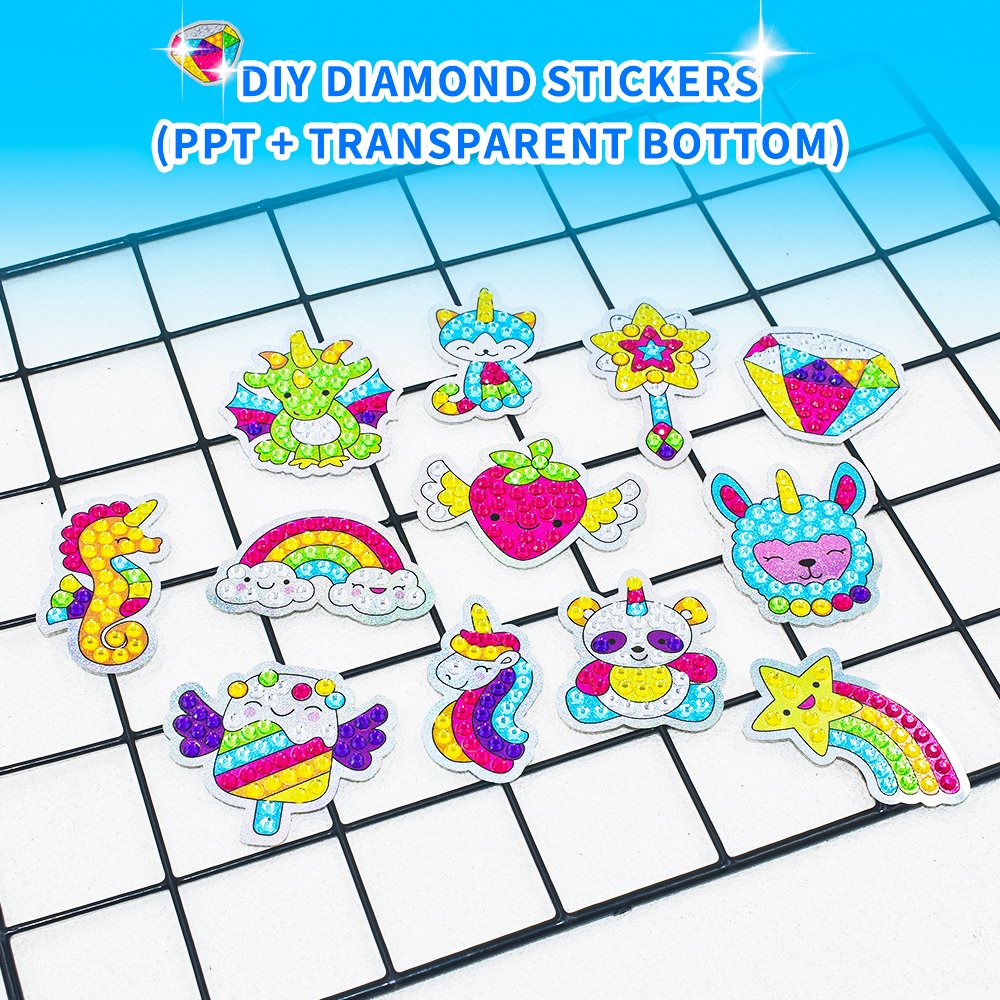Hot Selling Art Crafts Animal Children 5D Diy Diamond Painting Stickers Kits for Kids
