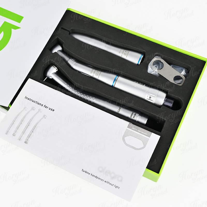 Dental Student Kits 1Pc High Speed 5 LED Handpiece /1 Set Inner Water Spray Dental Low Speed Handpieces Kit