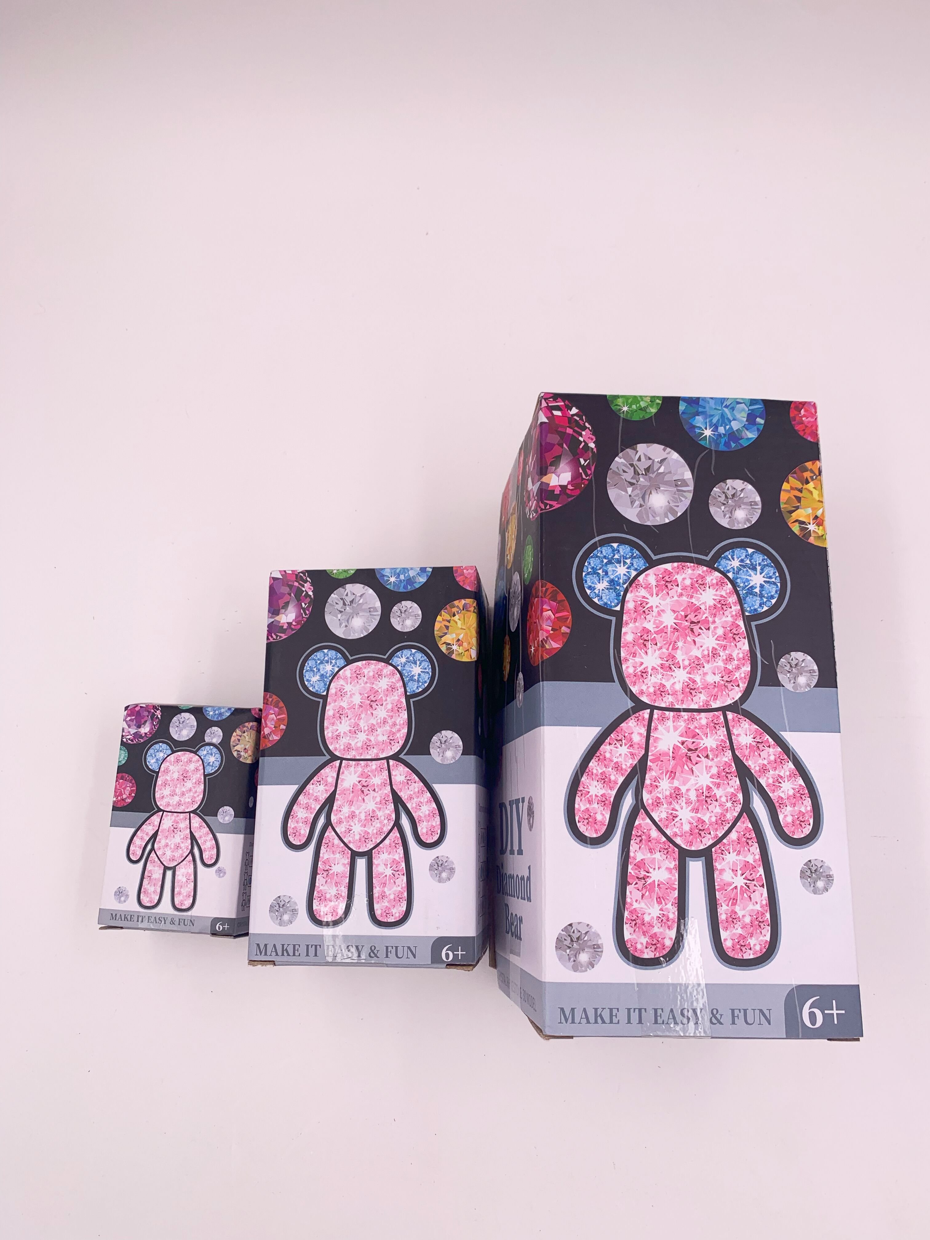 Hot Selling DIY Educational Plastic Diamond Bear Drawing Toy for Kids and Adults
