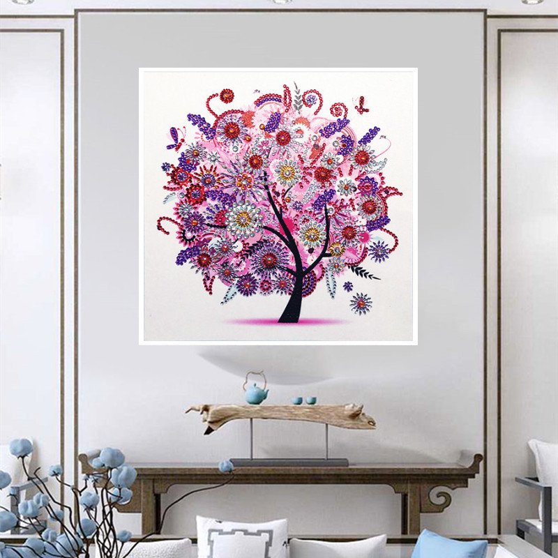 5d four seasons trees Home Decoration Shine Diamond Painting DIY Diamond Craft