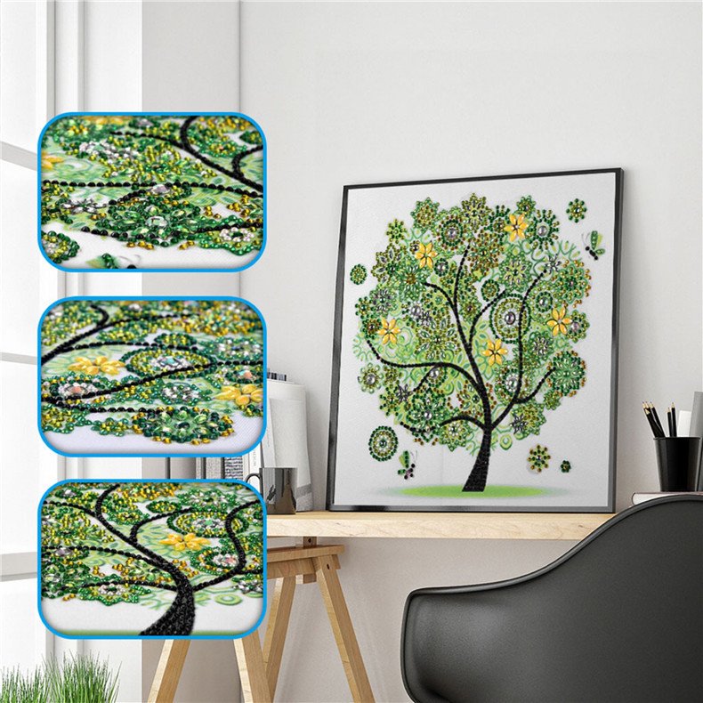 5d four seasons trees Home Decoration Shine Diamond Painting DIY Diamond Craft
