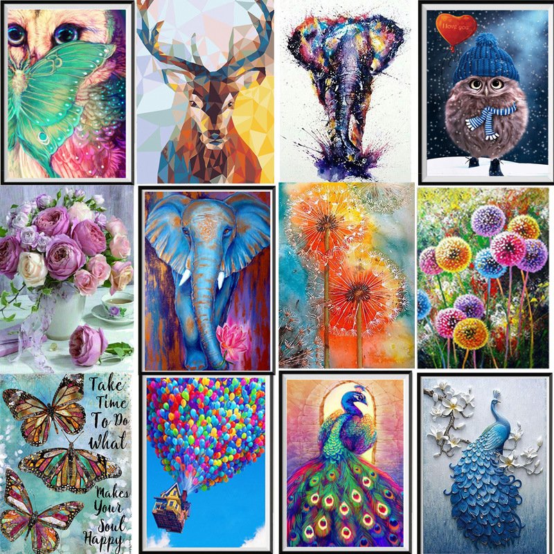 2022 hot cheap price low MOQ modern Fashion Canvas art diy diamond painting 5d drill Scenery Diamond Painting kit