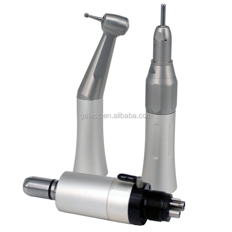 New Type FX Series Dental Low Speed Handpiece Set Include FX65 straight cone FX25 contra angle FX205 air motor for CA burs