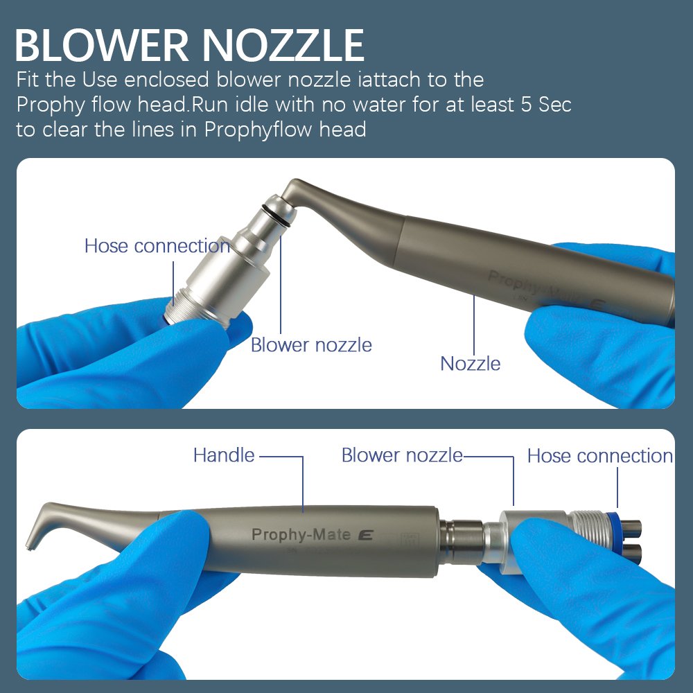 Dental Equipment Ari Prophy Teeth Cleaning Whitening Polisher Airflow Handpiece Sandblasting fit B2 M4 Quick Connection