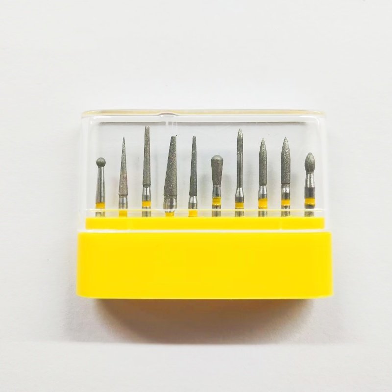 Dental factory medical tooth polishing bur FG diamond bur high quality dental surgical drill set