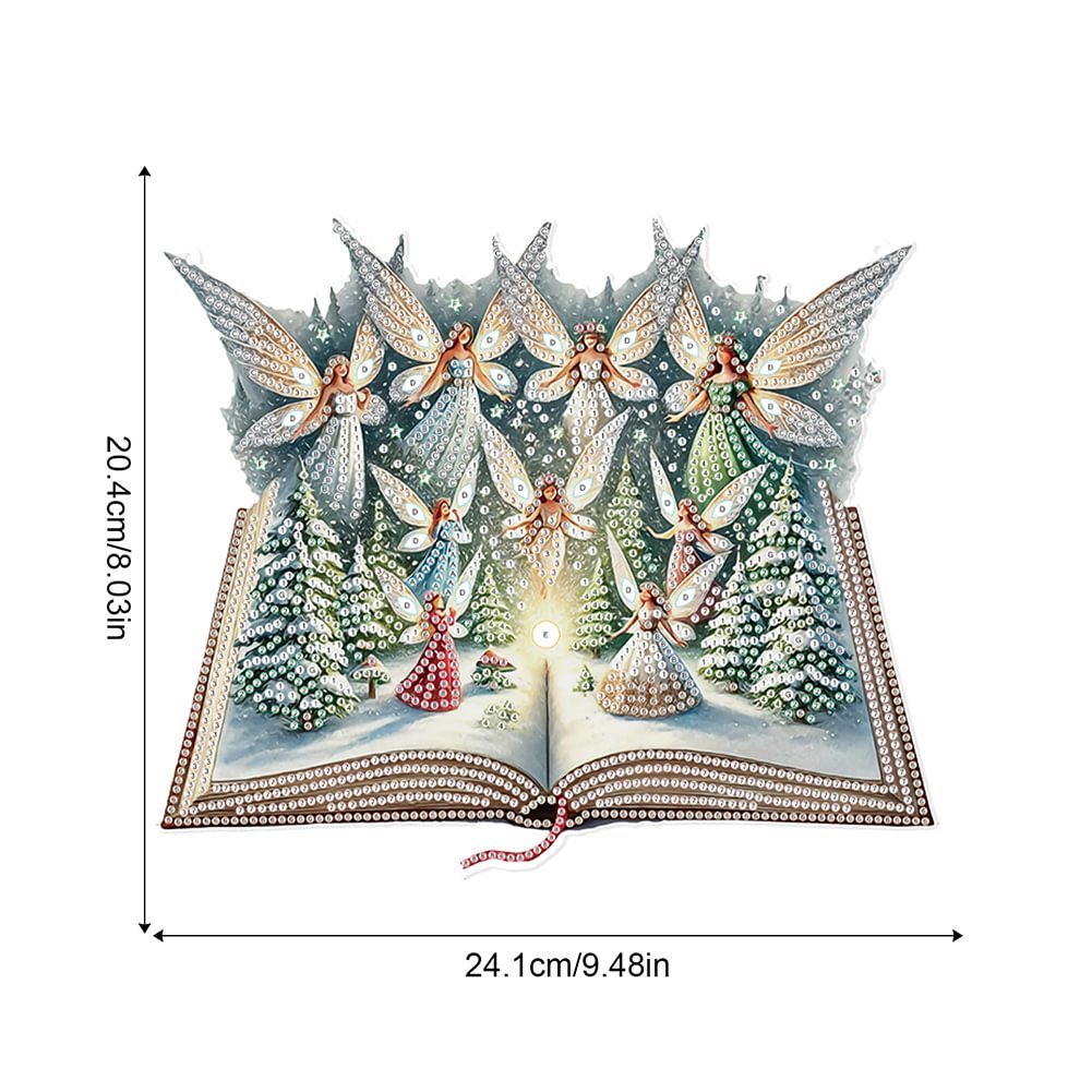 Wholesale DIY Fairy Christmas Decor Diamond Painting Hanging Ornament Special Shaped 5D Acrylic Diamond Painting Pendant