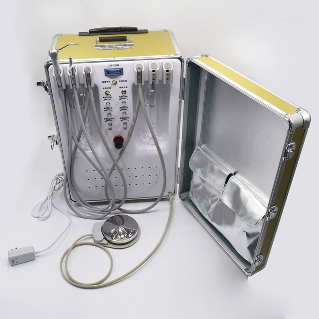 Outdoor service mobile dental unit Luxury portable dental unit with stainless steel air tank