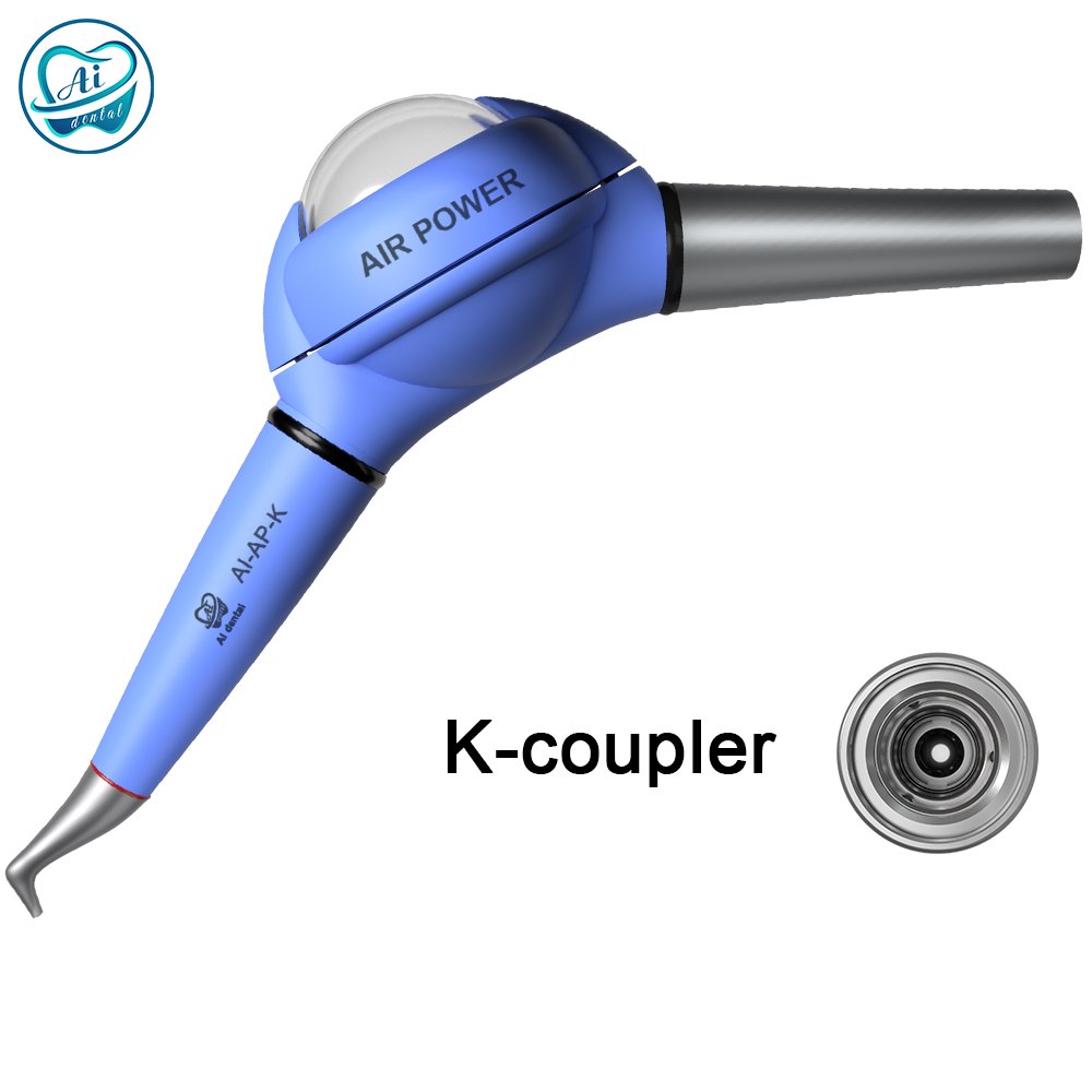 AI-AP-M4 Dental Air power Prophy Polishing System Jet Teeth Whitening Handpiece Internal Water Sandblasting Polisher Gun