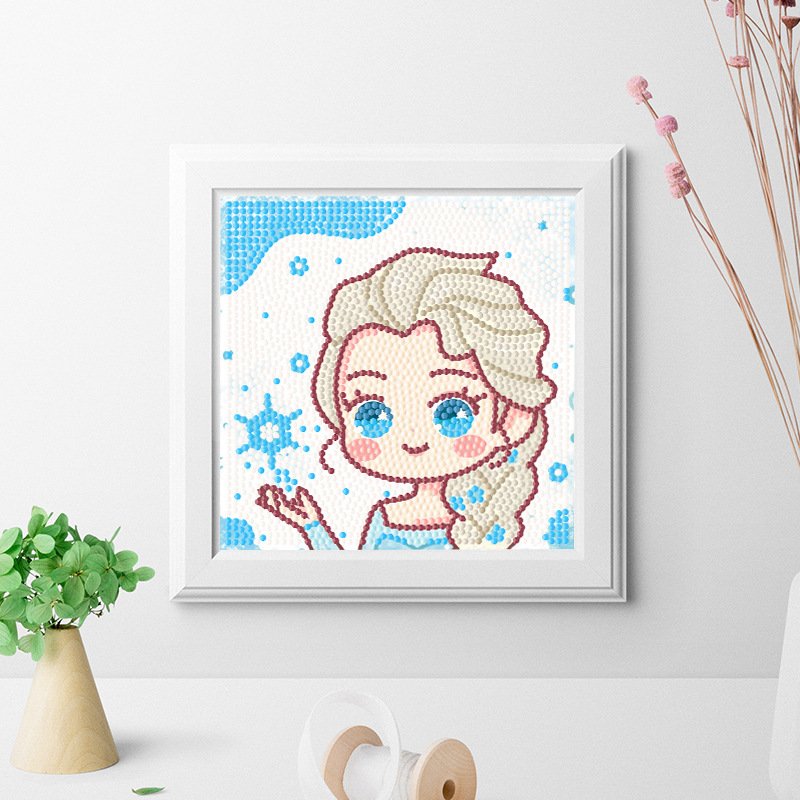Funny Children Cartoon High Quality Diy Diamond Paintings Hot Selling 5D Framed Wall Arts Diamond Painting