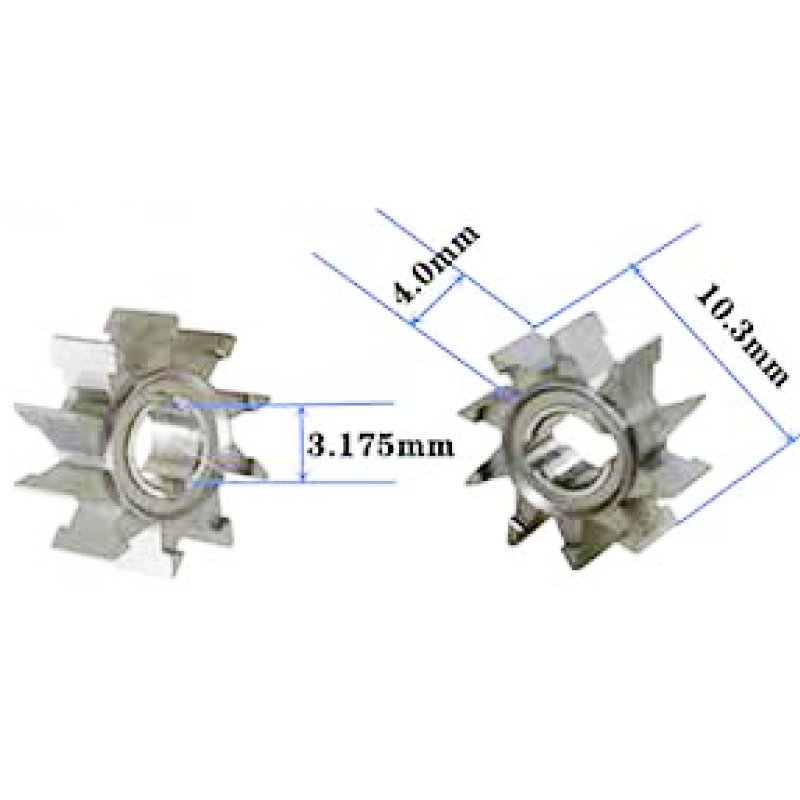 dental handpiece high speed spare parts impeller turbine impeller stainless steel precision cast impeller