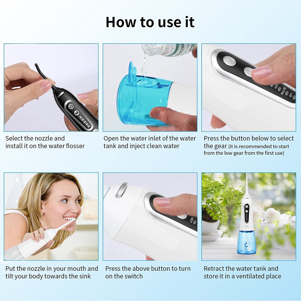 New Design Electric Dental Flosser Water Flosser Electric oral irrigator with Pick