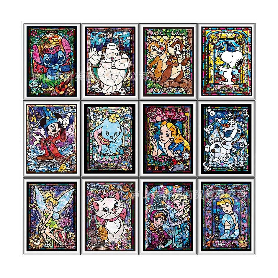 Cartoon Mickey Full Drill Cross Stitch Kits DIY Mosaic Rhinestone Embroidery Home Decor Bedroom Wall 5D Diamond Painting