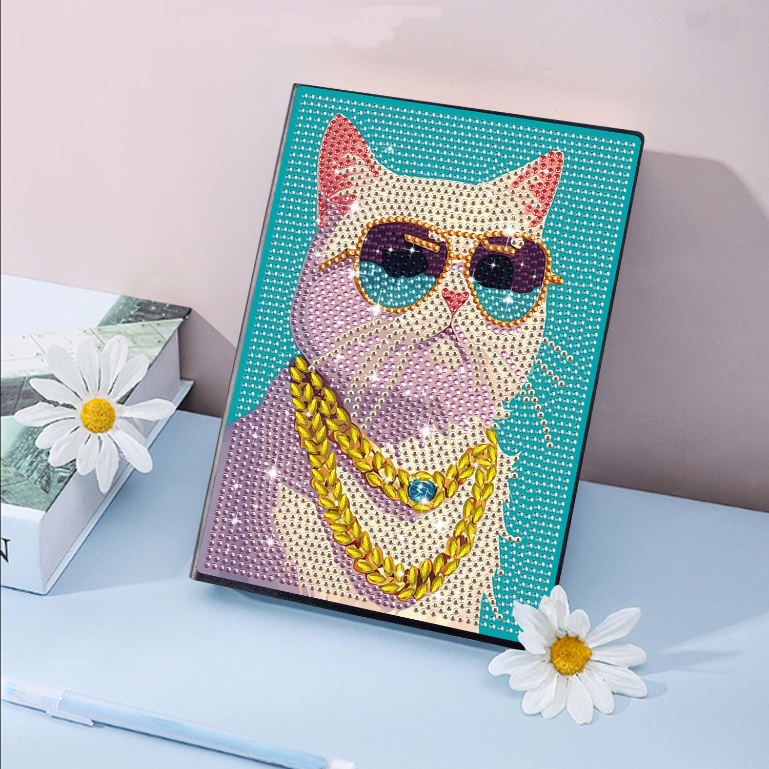 new DIY diamond painting notebook christmas gift madala Children's Handmade DIY Crystal Drawing Puzzle Toy 5D Dot Diamond Diary
