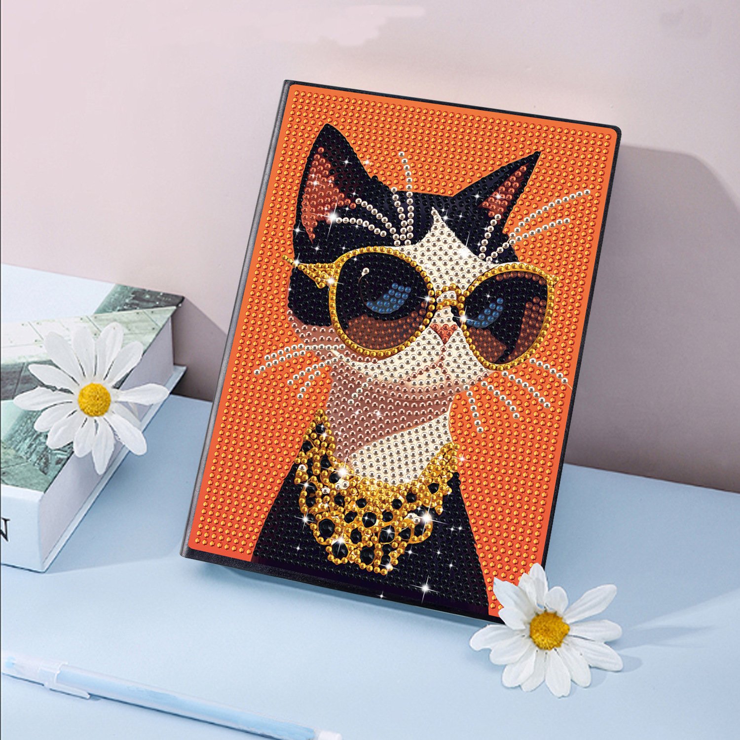new DIY diamond painting notebook christmas gift madala Children's Handmade DIY Crystal Drawing Puzzle Toy 5D Dot Diamond Diary