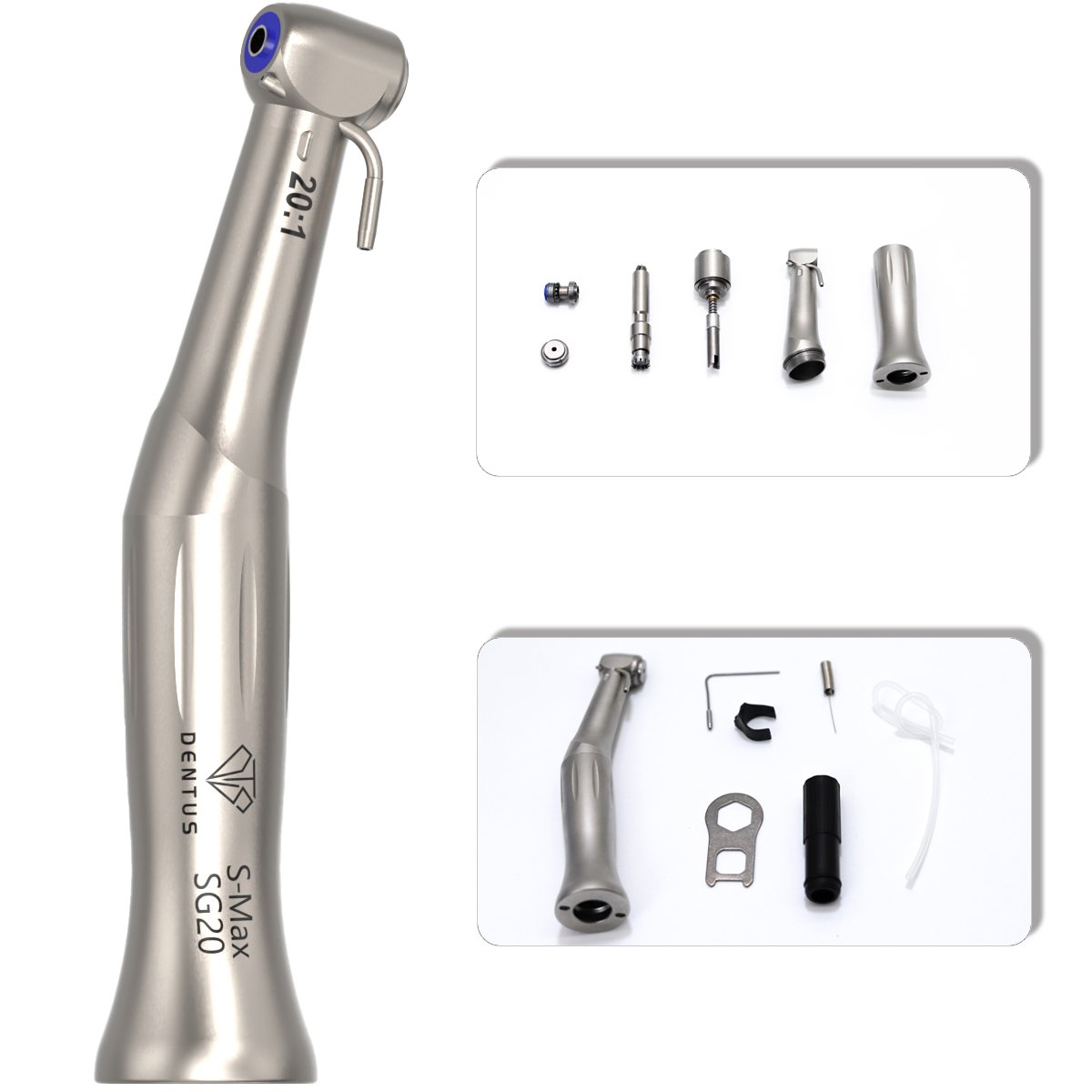 Max SG20 E-type Connect Implant Motor Handpiece 20:1 Reduction Contra Angle Dental Tools Instrument Other Dental Equipments