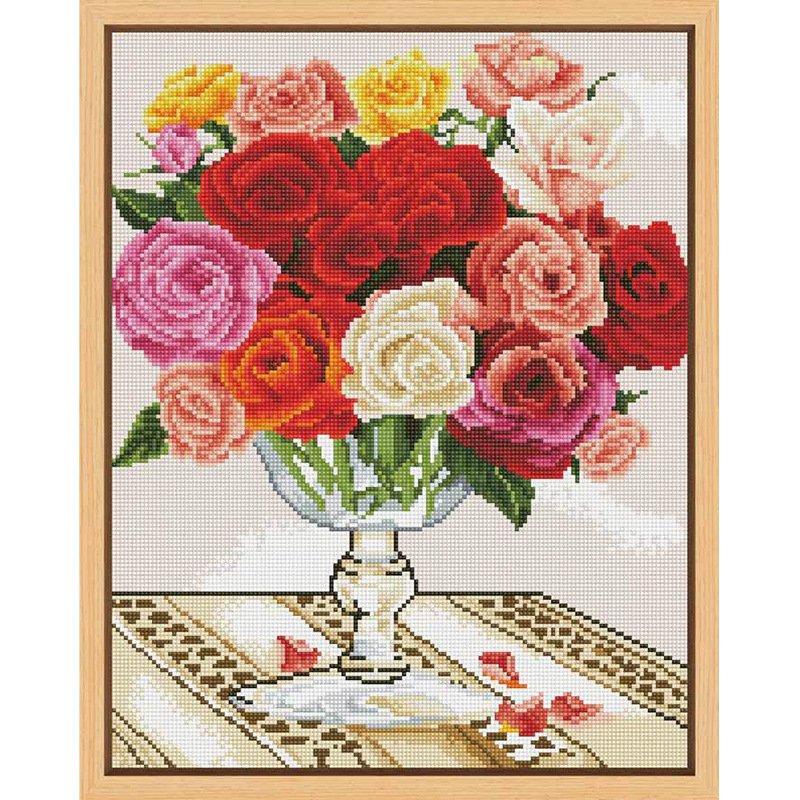 DIY 5D Diamond Embroidery Cross Stitch Kit for Home Wall Decor Enhanced with Sparkling Diamonds