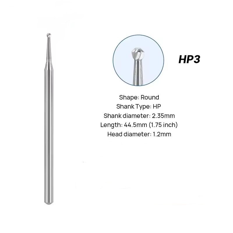 Good price dental lab tungsten carbide burs 10pcs/box dental round carbide burs for polishing