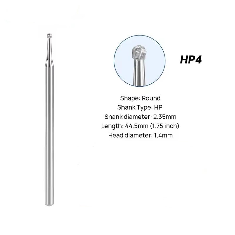Good price dental lab tungsten carbide burs 10pcs/box dental round carbide burs for polishing