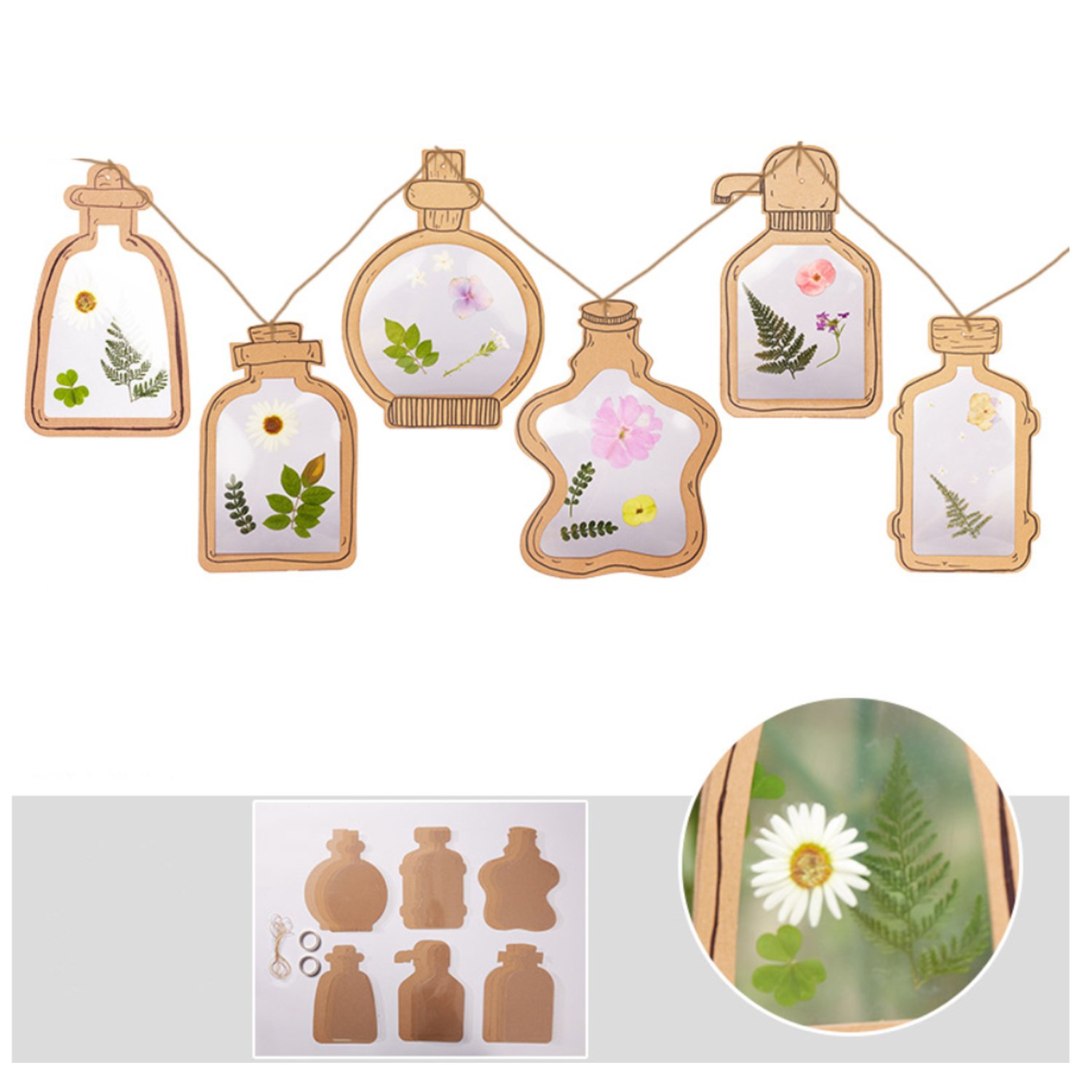 Spring travel paper transparent specimen bottle plastic bag wholesale