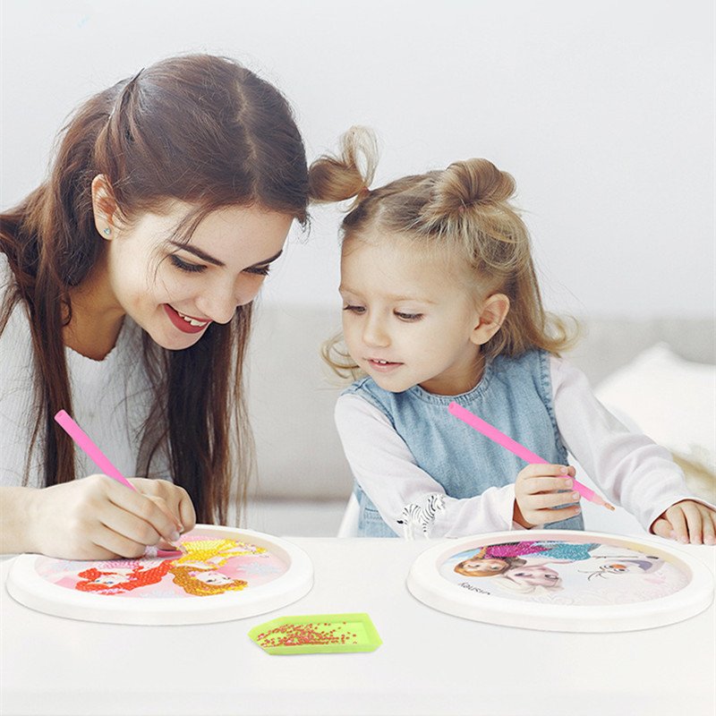 Diamond Painting Cartoon Crystal Embroidery Full Drill Kids Diamond Painting Kits With Frame Wall Decor DIY Gifts