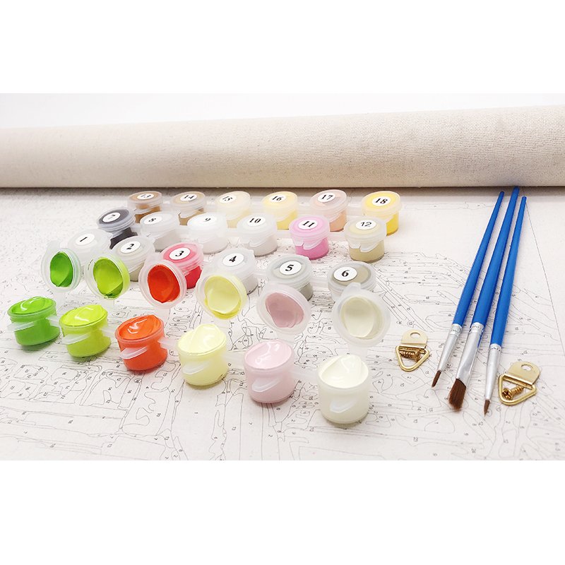 CHENISTORY 991616 DIY Painting By Numbers landscape Italian town paint by numbers wholesale Room Decoration oil painting
