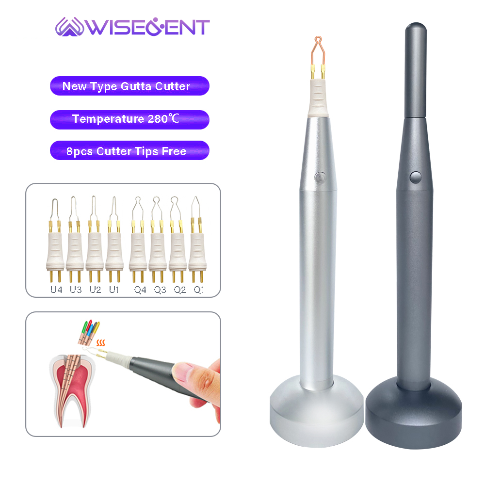 Wisedent Dental Endodontic Gutta Percha Cutter Handpiece with 8 Cutting Tips