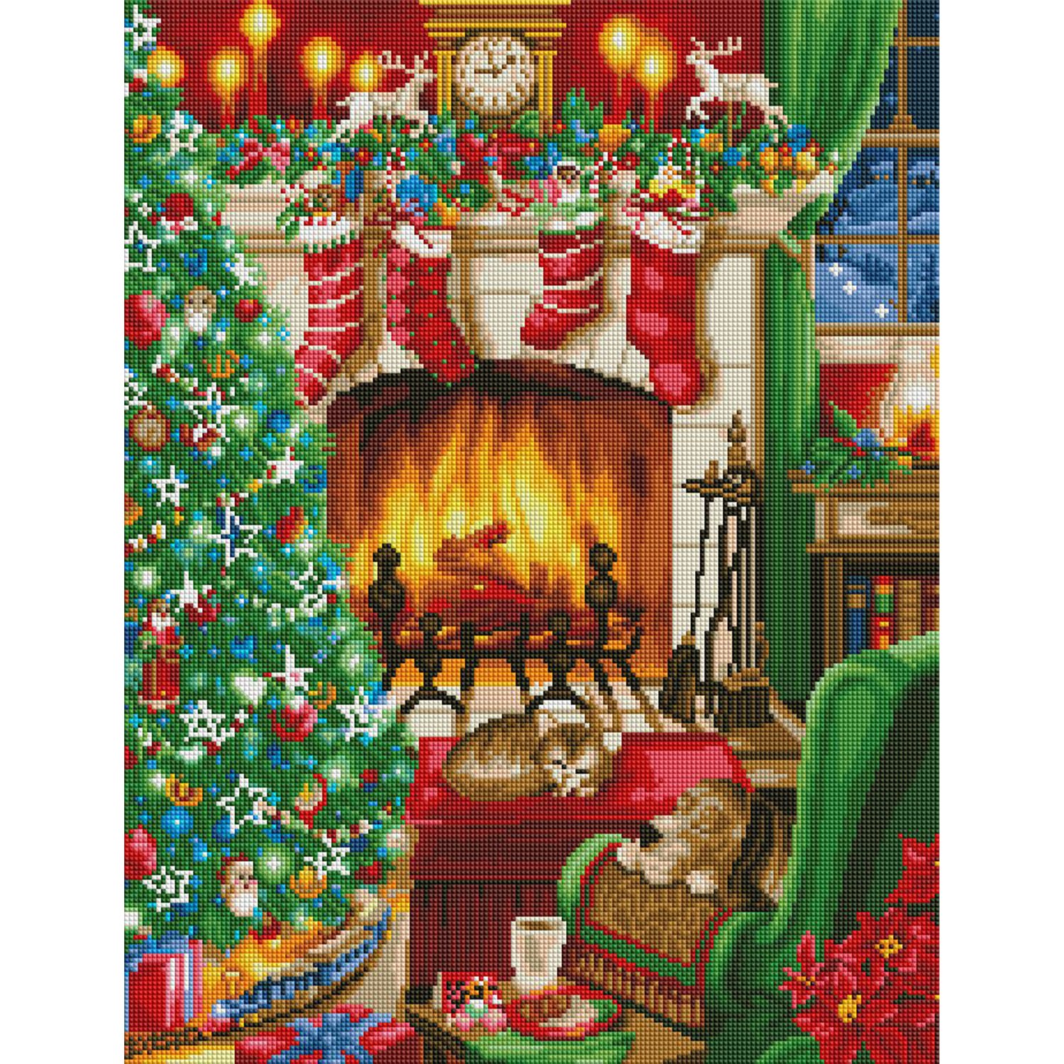 pure handmade design5D DIY Diamond Painting Kit for Adults, Christmas Diamond Art Kit, Diamond Crystal Embroidery for Wall Decor