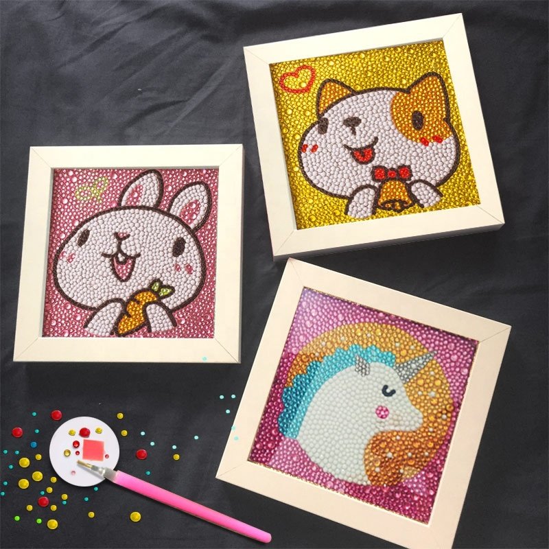 custom wholesale bts photo frame mystery diamond painting accessories
