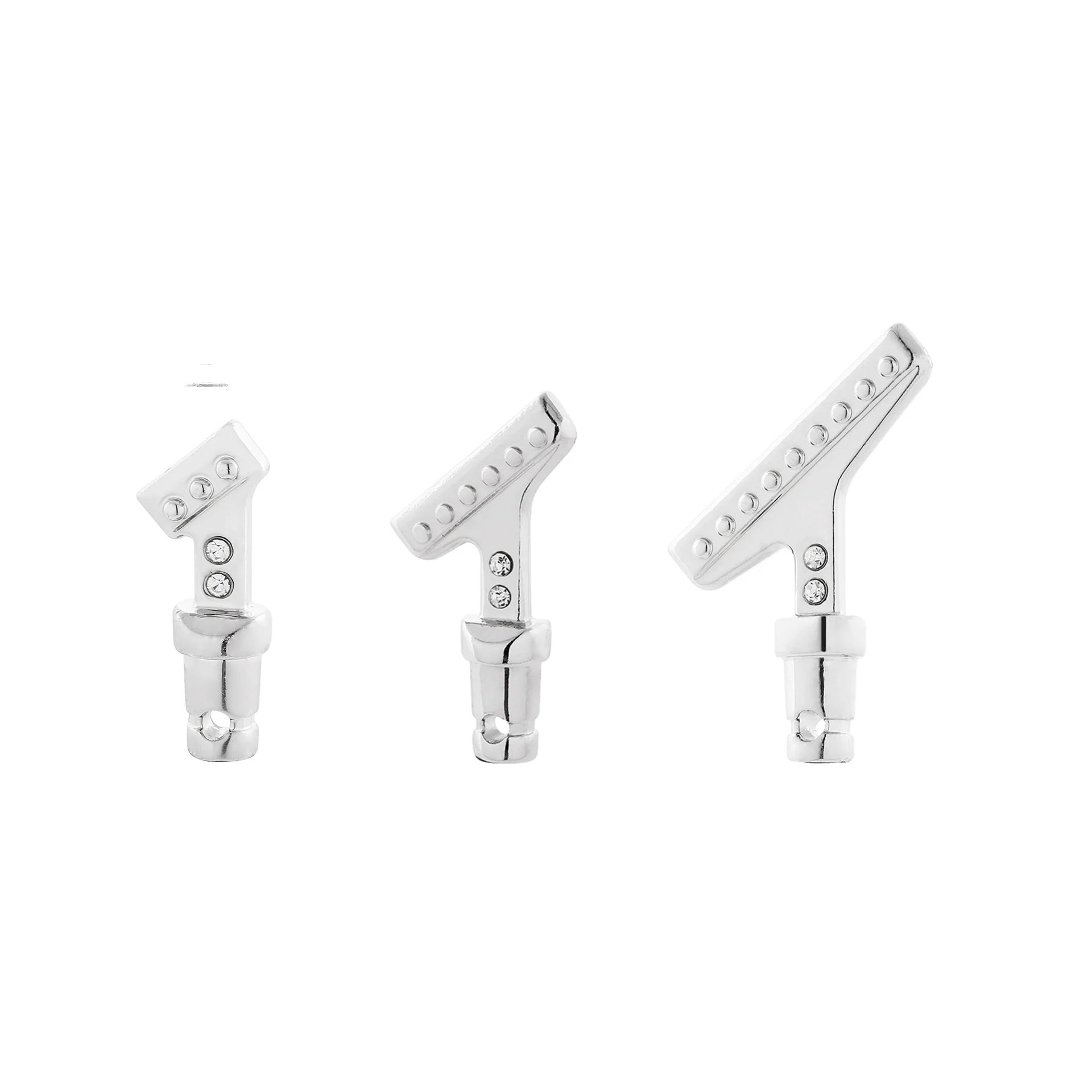 Metal nib with diamond 1-3-6-9