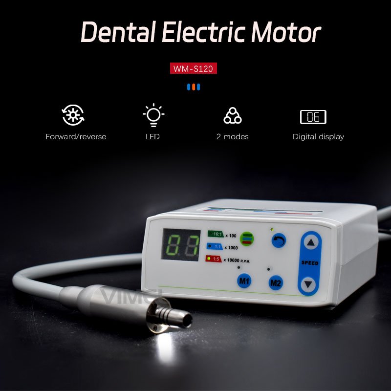 Dental LED Brushless Micro Motor Fit For 1:1/1:5/16:1 Increasing Contra Angle Handpiece
