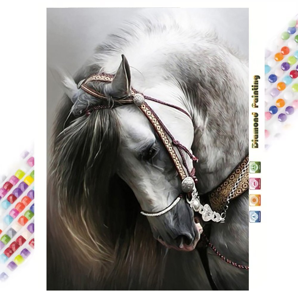Animal Horse Diamond Art Painting Landscape 5D Diamond Painting DIY Full Drill Home Decoration Custom Picture Wholesale