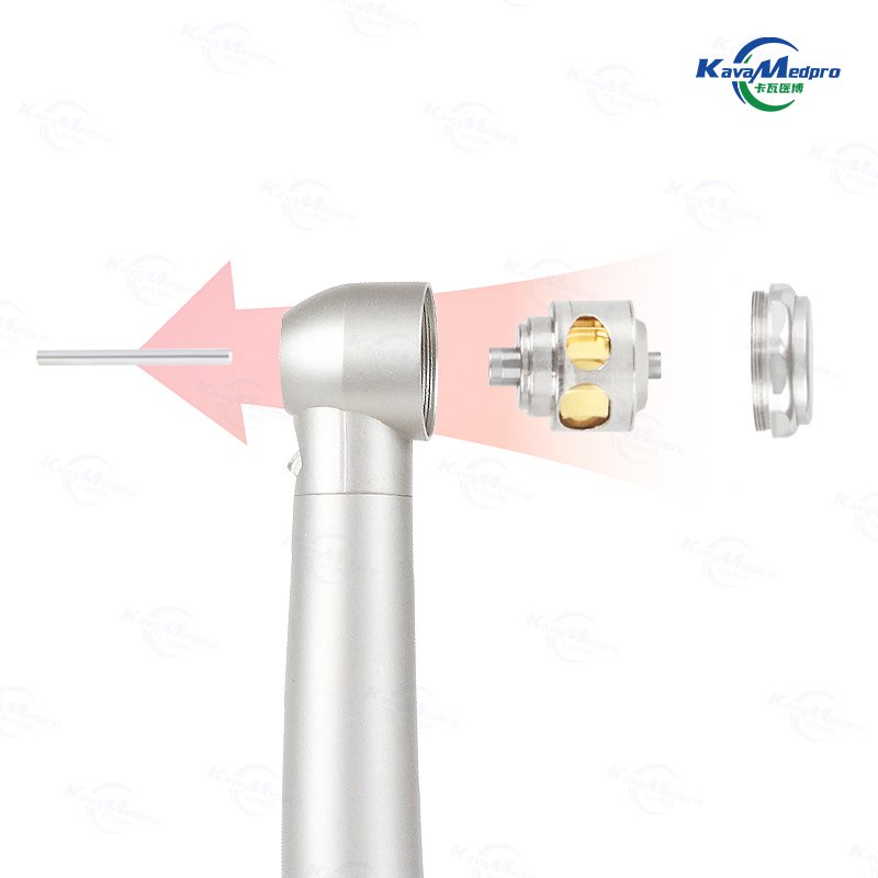 LXG023 Stainless Steel Water Repellent And Resistant To High Temperature 4 Holes Led High Speed Dental Handpiece Shadow Less