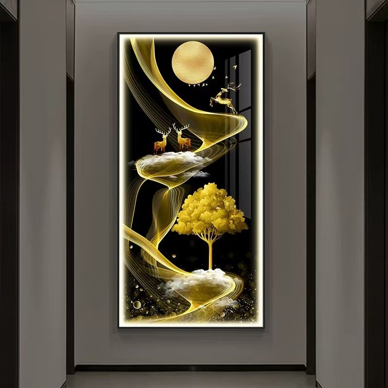 Modern Led Decoration Abstract Arts Posters Pictures Wall Customized Custom Nordic Decor Artwork Home Decorative Painting