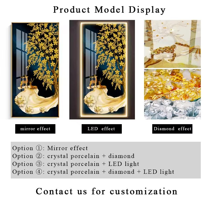 Modern Led Decoration Abstract Arts Posters Pictures Wall Customized Custom Nordic Decor Artwork Home Decorative Painting