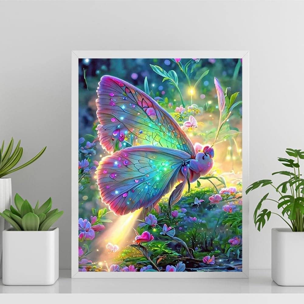 Full Diamond Colorful Butterfly Diamond Painting Children's room decoration painting Preschool puzzle toy