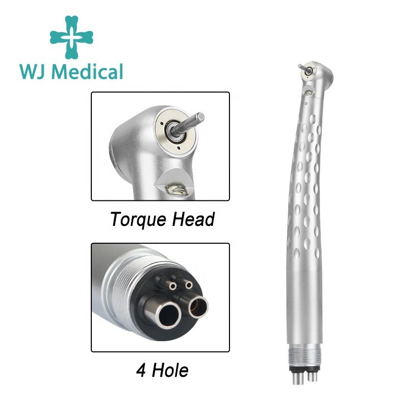 Dental Handpieces 4 Hole Push Button Turbine Led High Speed Dental Handpiece