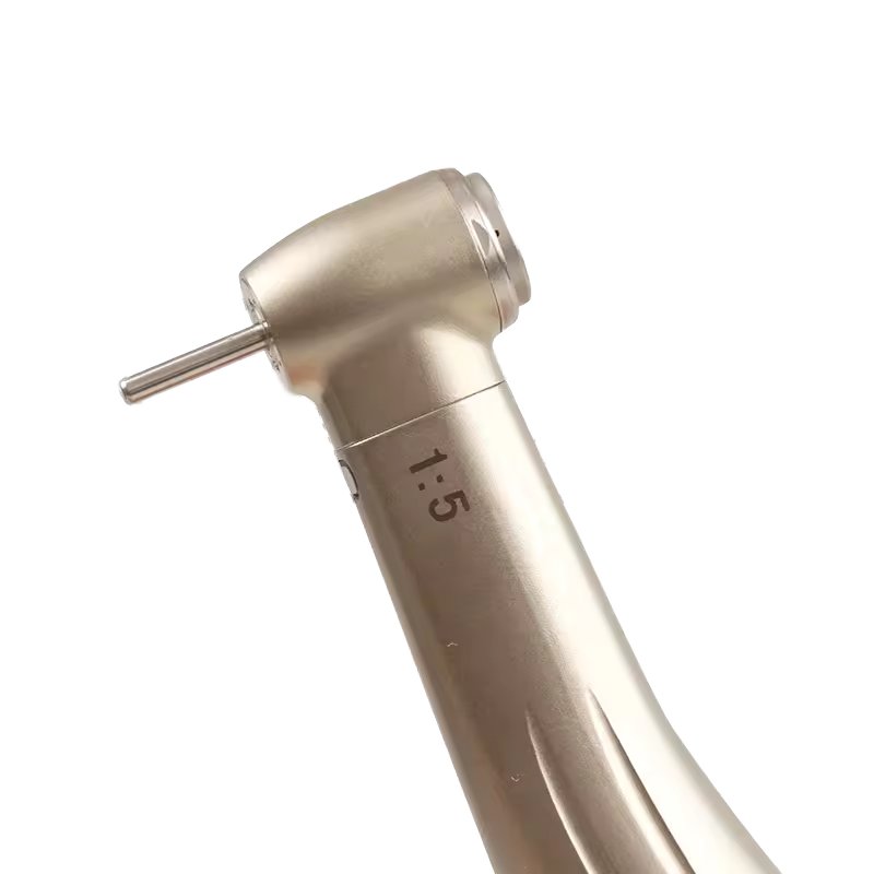 1:5 Contra Angle Fiber Optic Dental Handpiece Turbine CE Certificate High Speed Dental Handpiece Durable Steel Metal RIXI Golden