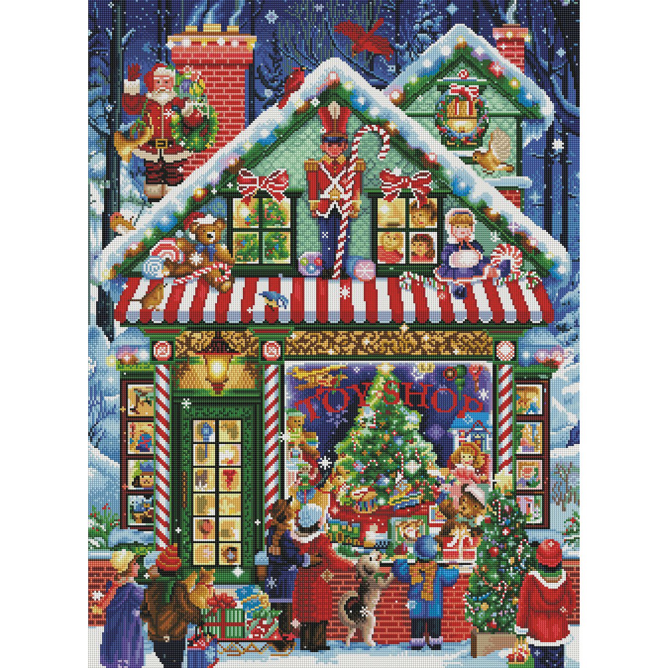 pure handmade design5D DIY Diamond Painting Kit for Adults, Christmas Diamond Art Kit, Diamond Crystal Embroidery for Wall Decor