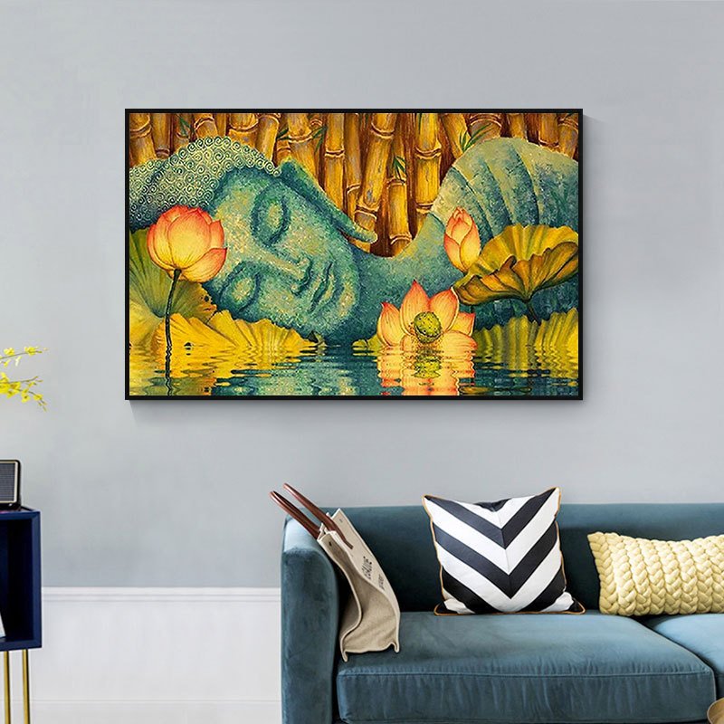High Quality Reclining Buddha Decorations For Home Pictures For Living Room Wall Decoration Diamond Painting