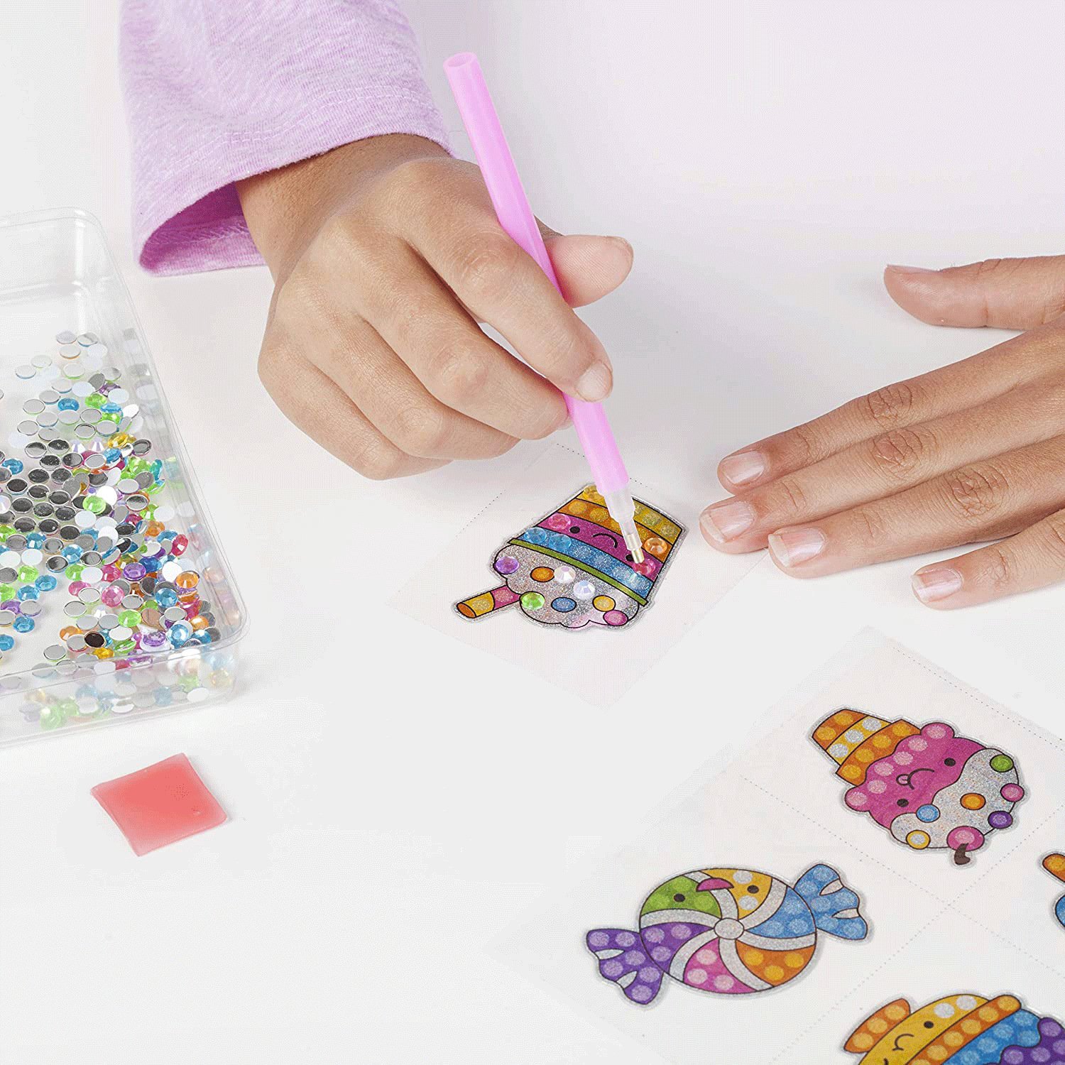 2024 New Products Educational Diy Toys Girls Toys Gift Big Gem Diamond Diy Painting Diamond Sticker