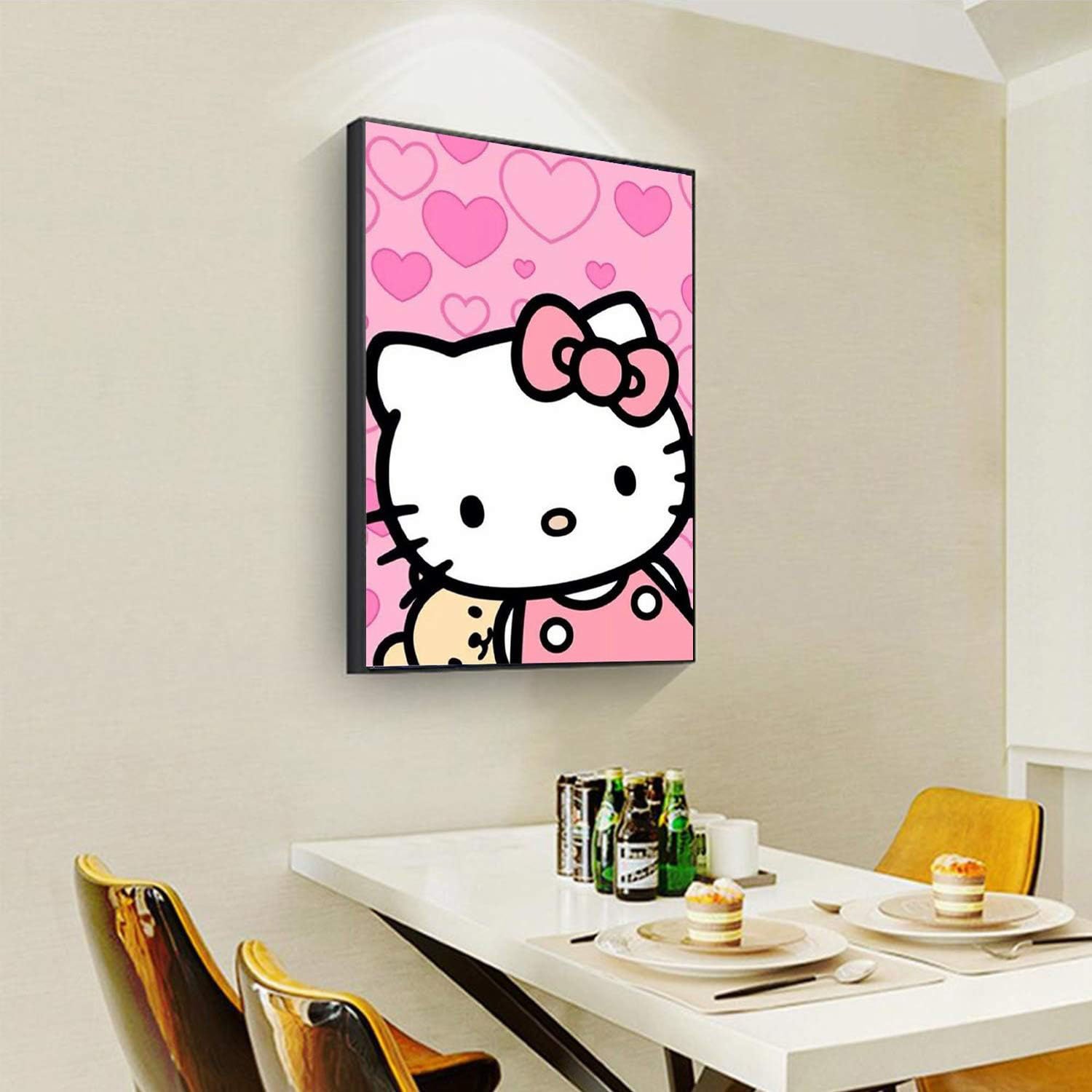 Hello Kitty Diamond Drawing Cartoon Pattern Diamond Drawing Cute Cat Diamond Drawing 30*40cm