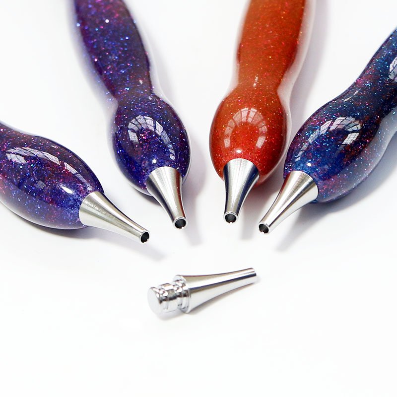 5d Diamond Painting Tool Resin Point Drill Pen Diamond Cross Stitch Diy Mosaic Embroidery Accessories Metal Drill Tip Pen