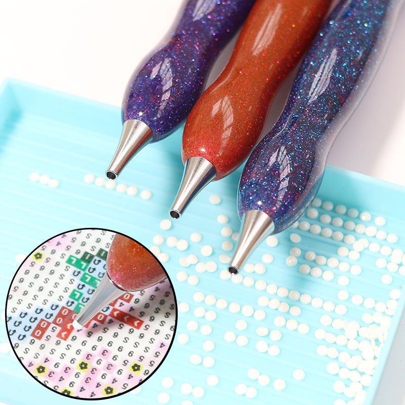 5d Diamond Painting Tool Resin Point Drill Pen Diamond Cross Stitch Diy Mosaic Embroidery Accessories Metal Drill Tip Pen