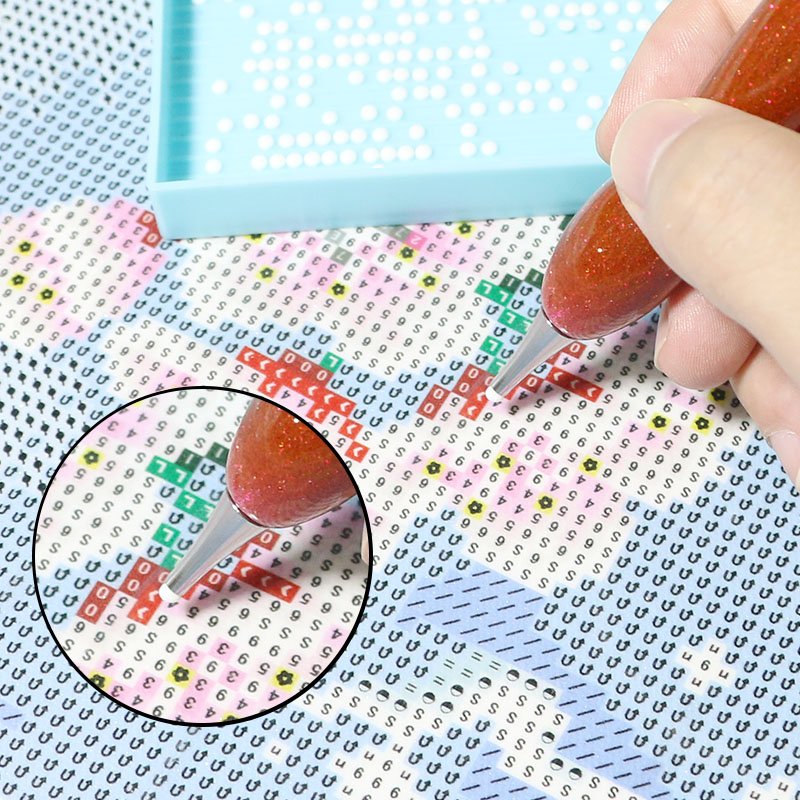 5d Diamond Painting Tool Resin Point Drill Pen Diamond Cross Stitch Diy Mosaic Embroidery Accessories Metal Drill Tip Pen