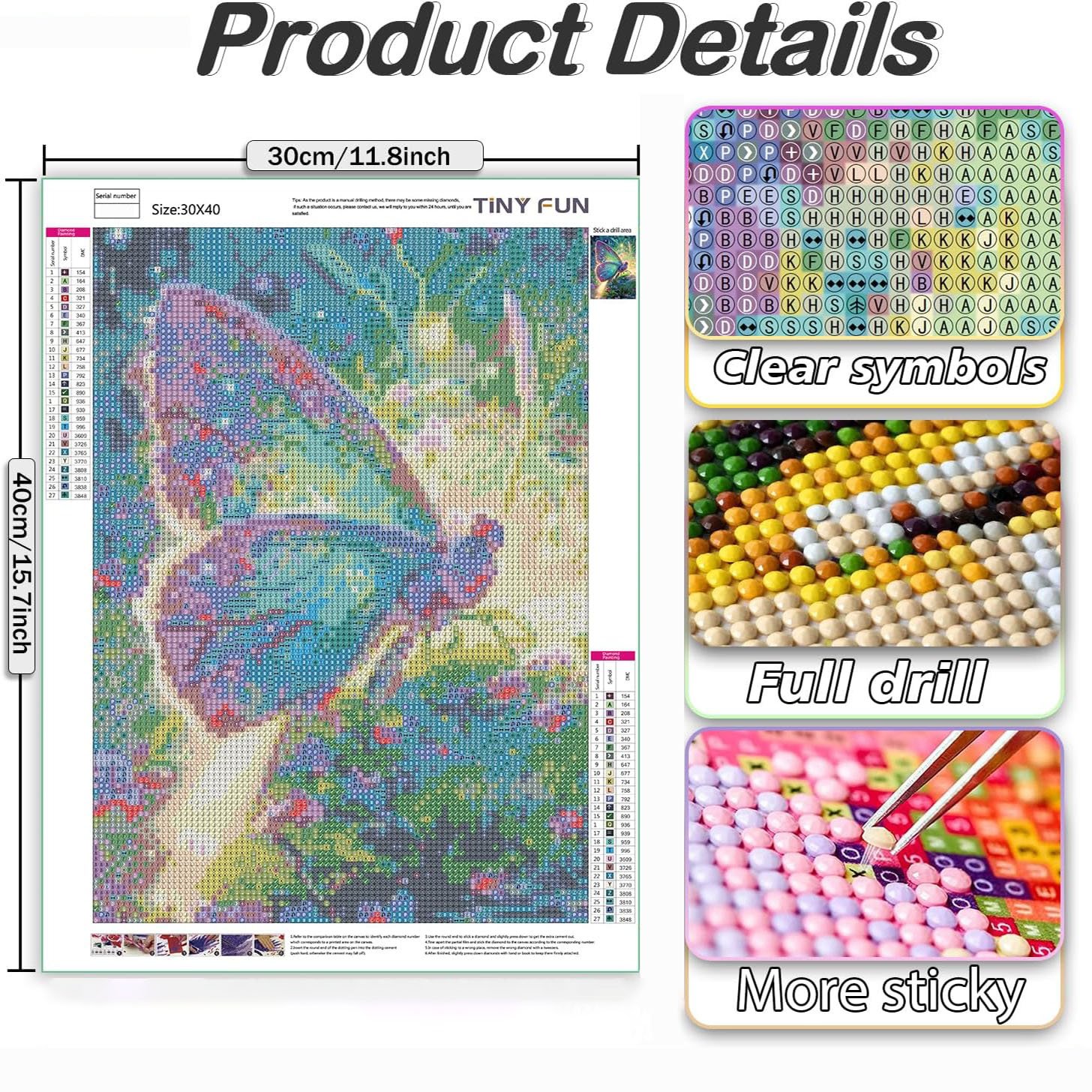 Beginner's Diamond Drawing 5D Round Diamond Art Set Full Diamond Butterfly Painting Home Wall Decoration paintings and wall arts