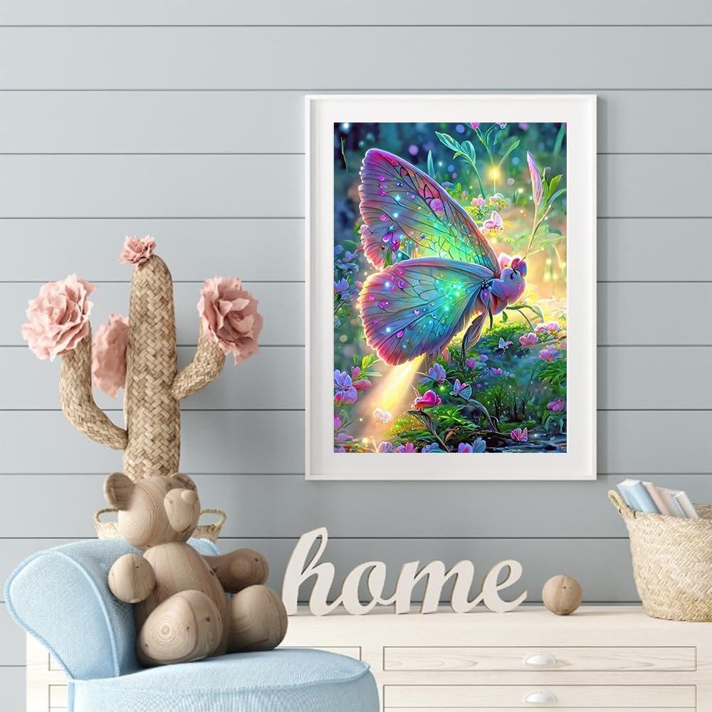 Beginner's Diamond Drawing 5D Round Diamond Art Set Full Diamond Butterfly Painting Home Wall Decoration paintings and wall arts