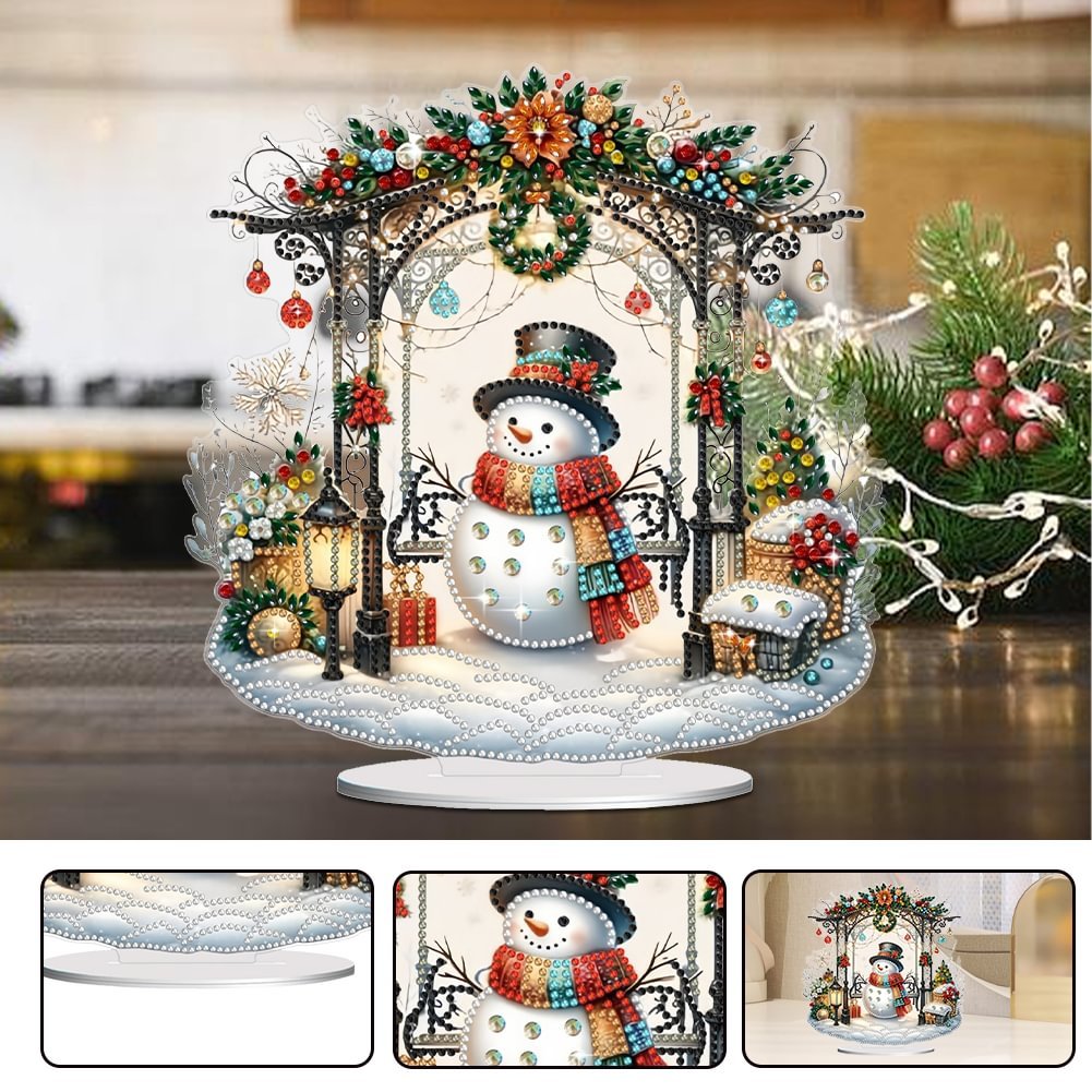 Diamond Painting Christmas Snowman 5D DIY Craft Ornament
